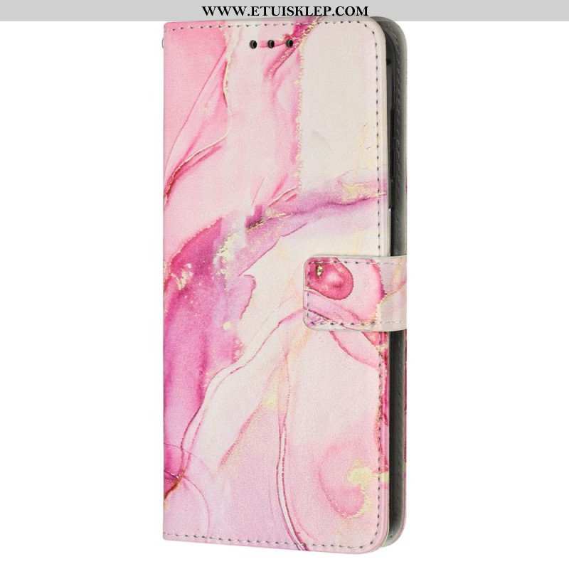 Etui Folio do iPhone 15 Pro Max Styl Marmurkowy